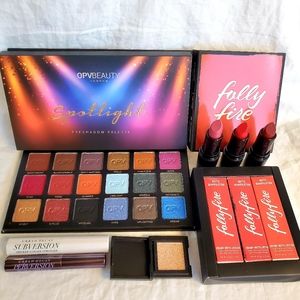 OPV Spotlight Palette & Luxie Makeup Brush Set Bundle